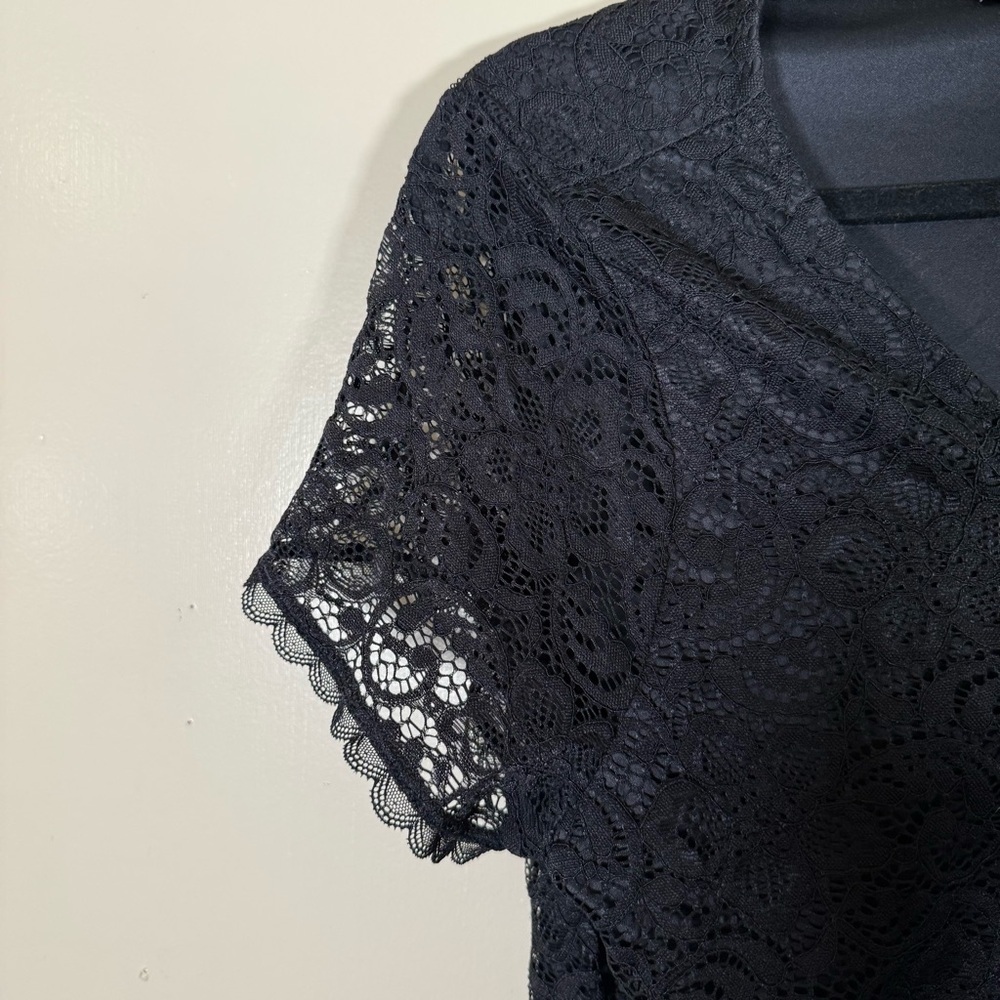Torrid Cinch Front Short Sleeve Lace Bodysuit Size 2X - Picture 4 of 9